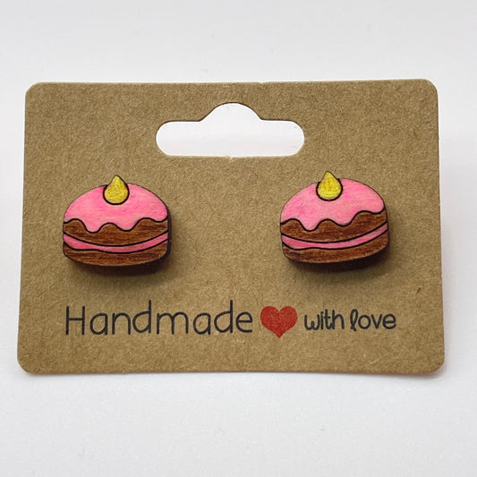 Whole Cake (Round Top) Stud Earrings