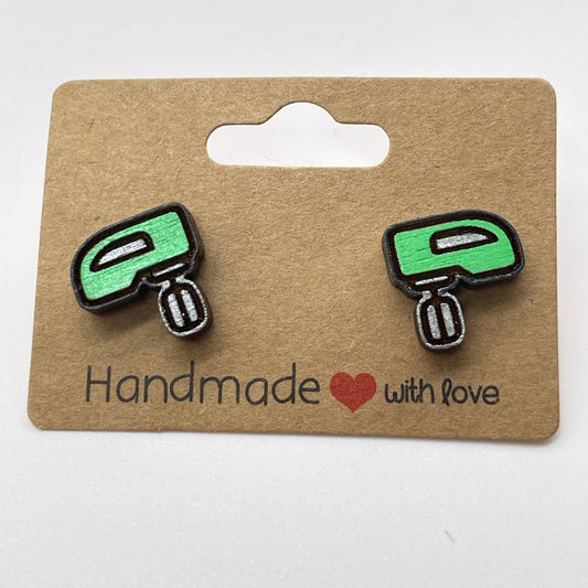 Hand Mixer Stud Earrings