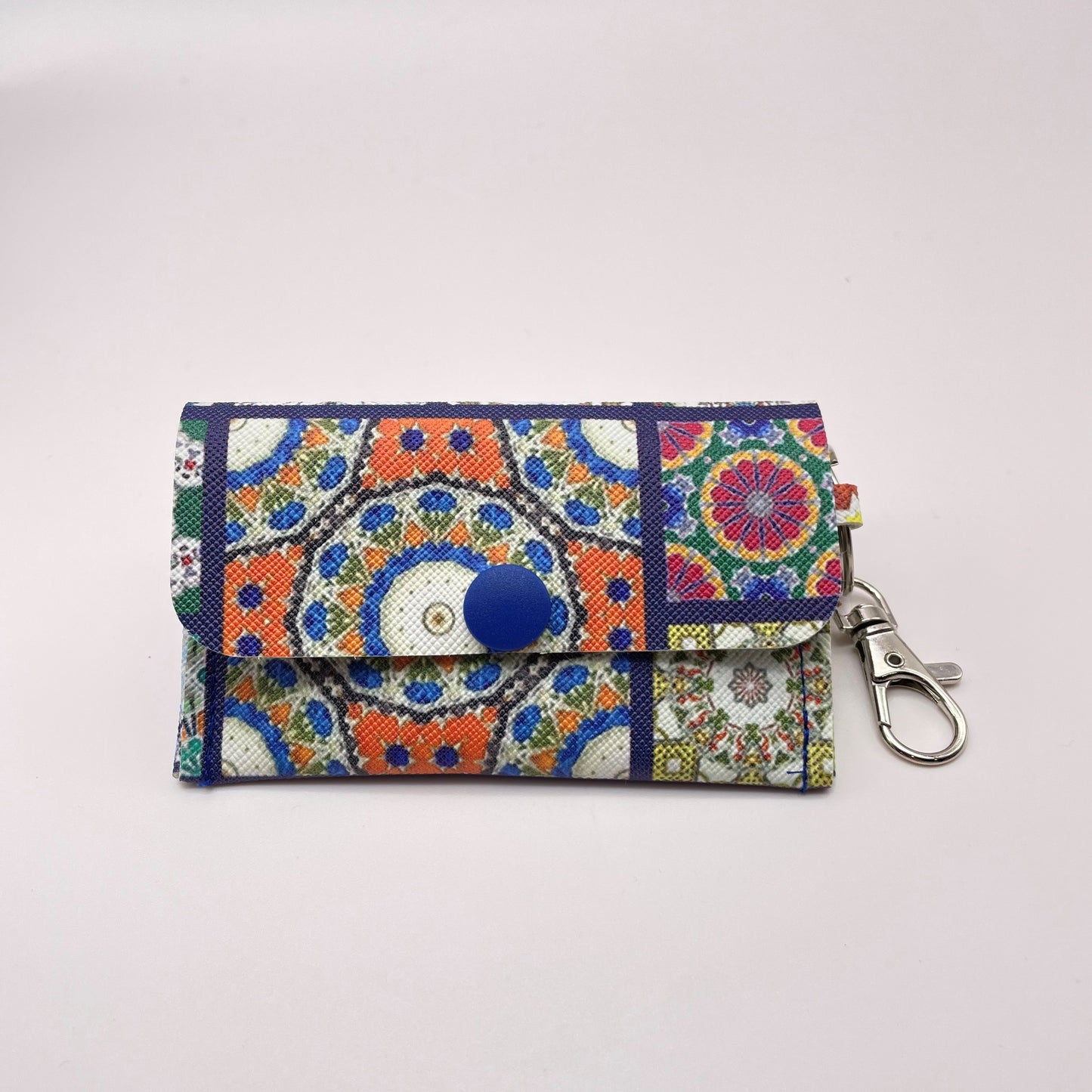 Patchwork Tiles Keychain Wallet