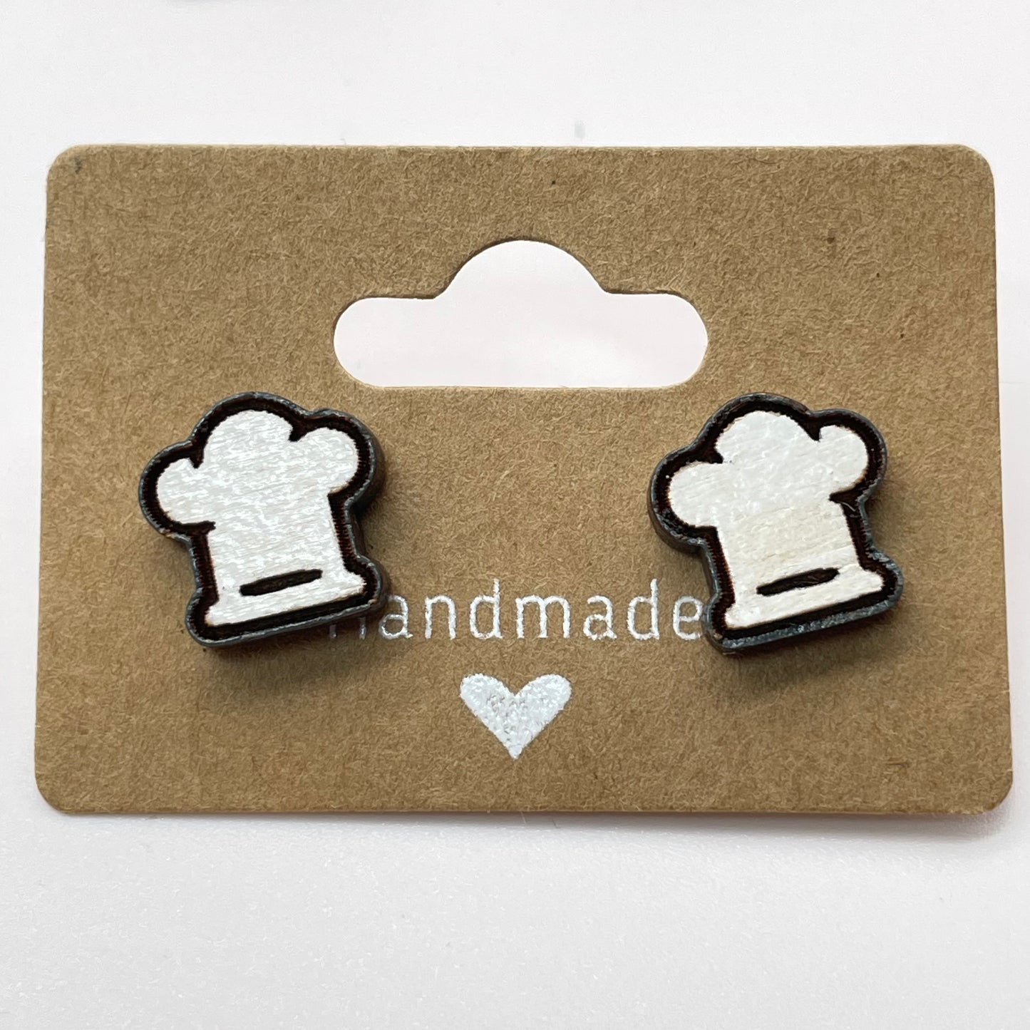 Chef Hat Stud Earrings