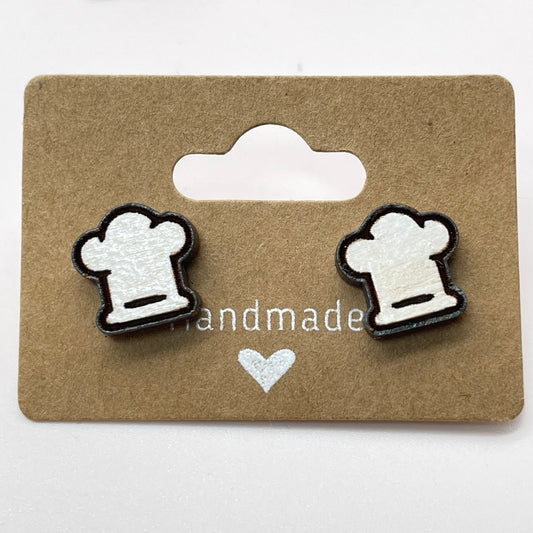 Chef Hat Stud Earrings