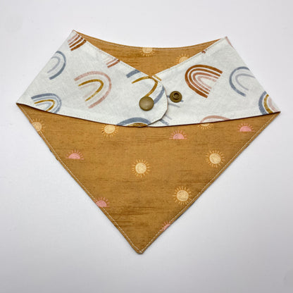 Rainbow Rain Baby Bib