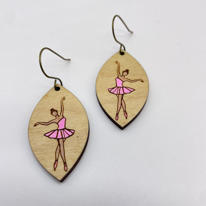 Ballerina Stretch Drop Dangle Earrings