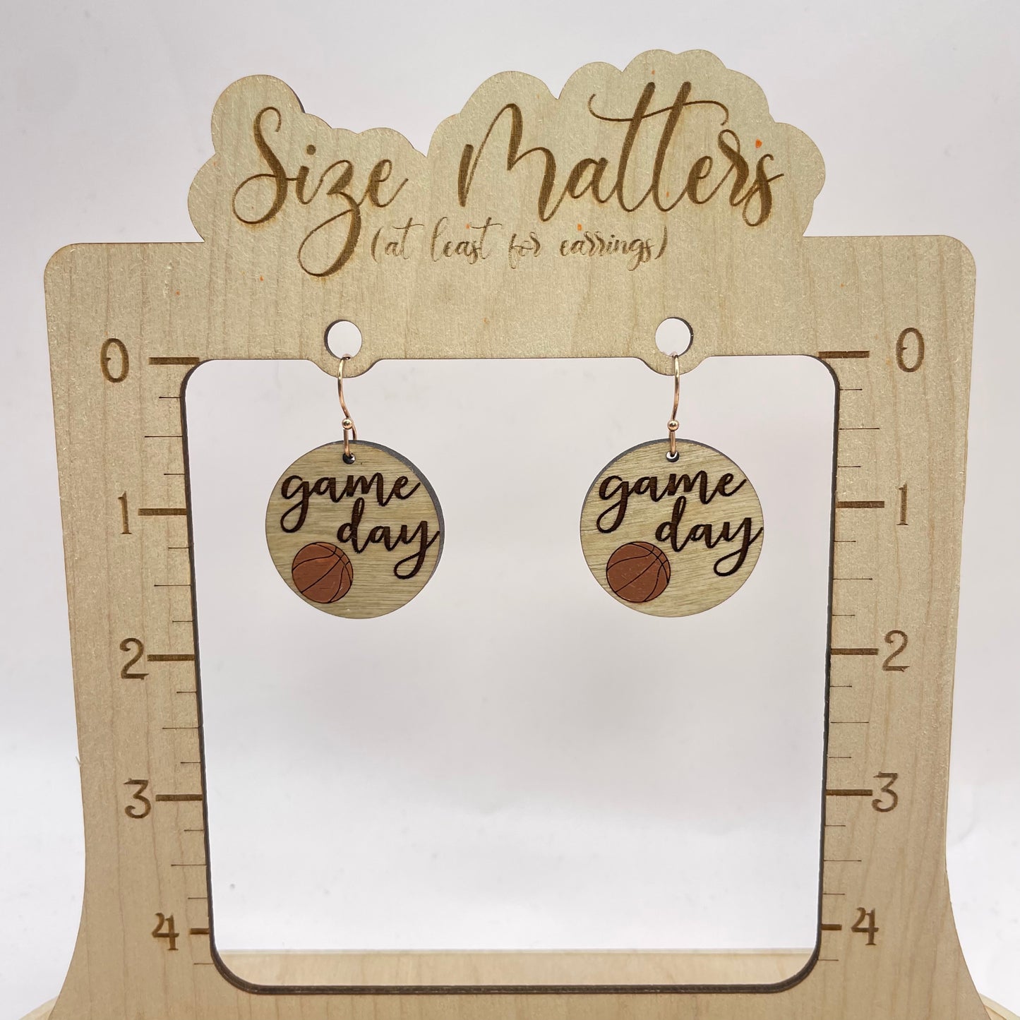 Basketball Game Day Drop Dangle Earrings