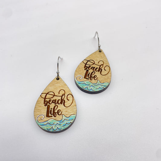 Beach Life Drop Dangle Earrings