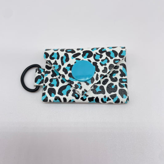 Teal Leopard Quarter Envelope