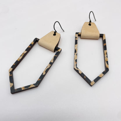 Boho Leopard Drop Dangle Earrings