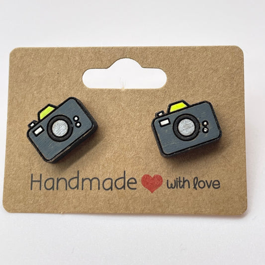 Camera Stud Earrings