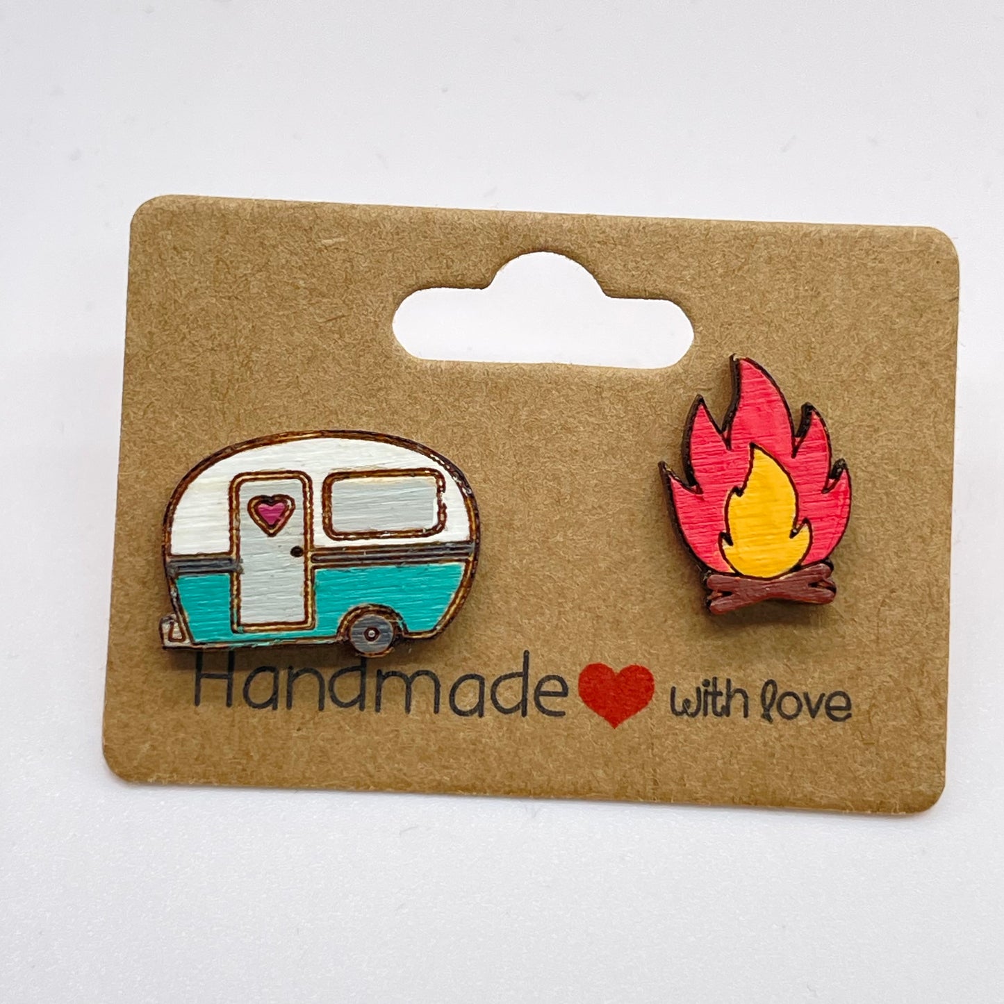 Campfire + Camper Stud Earrings