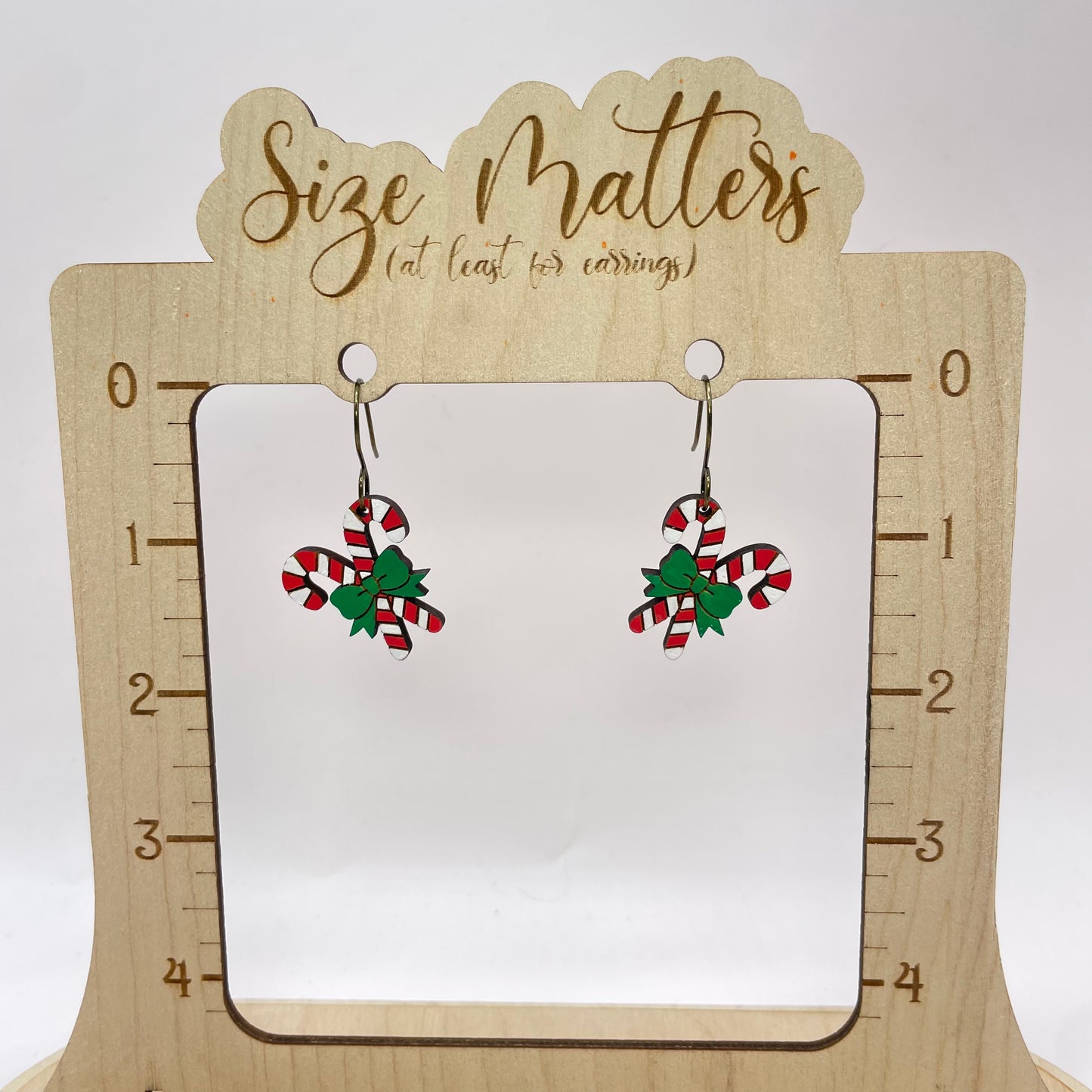 Candy Canes Drop Dangle Earrings