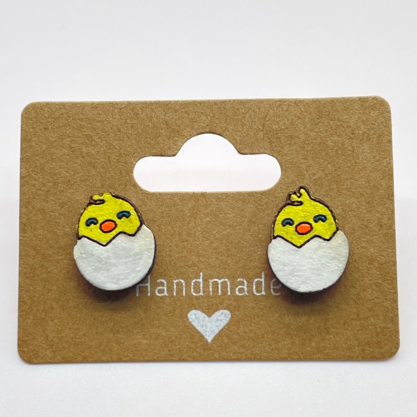 Chick in the Egg Stud Earrings