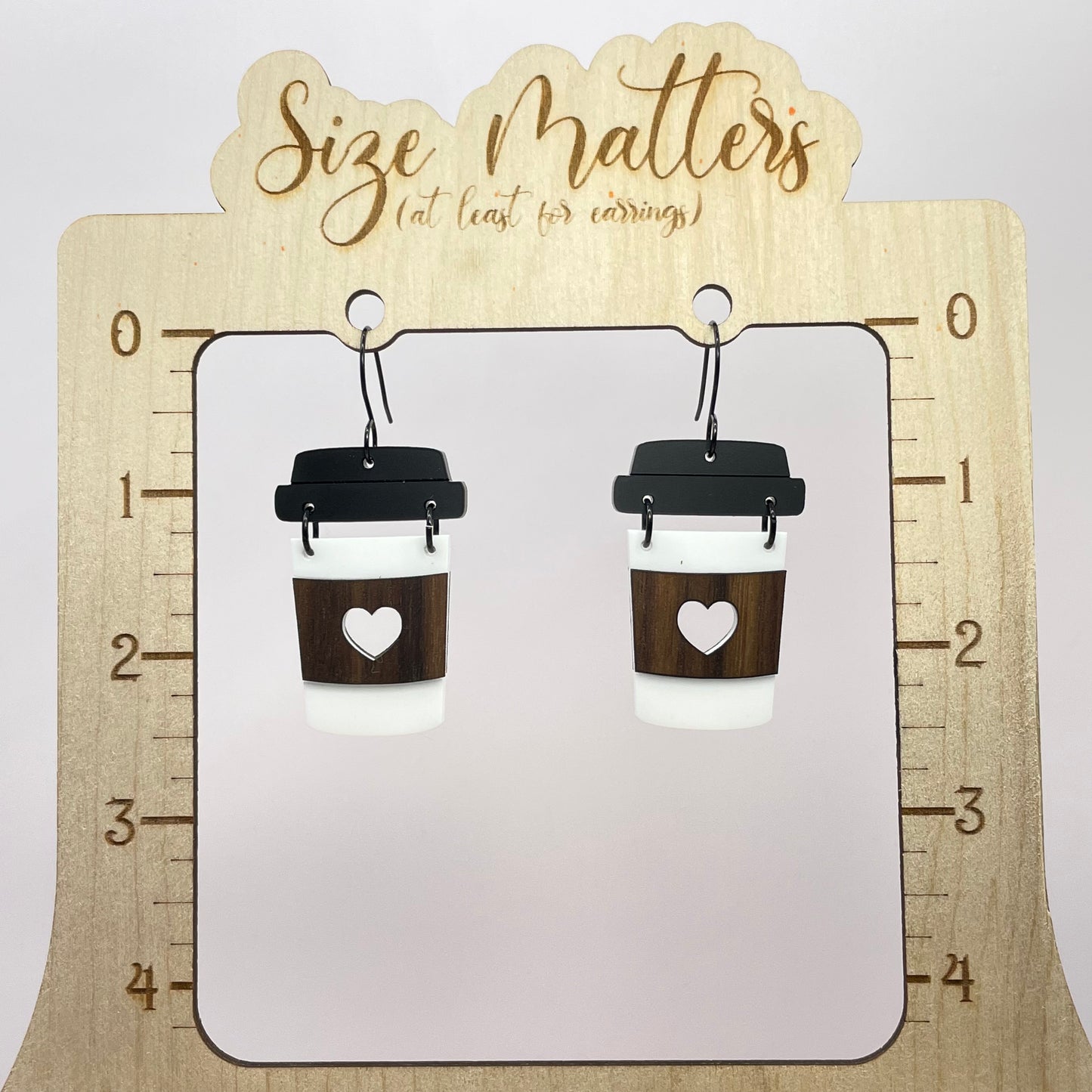 Coffee Lovers Delight Drop Dangle Earrings