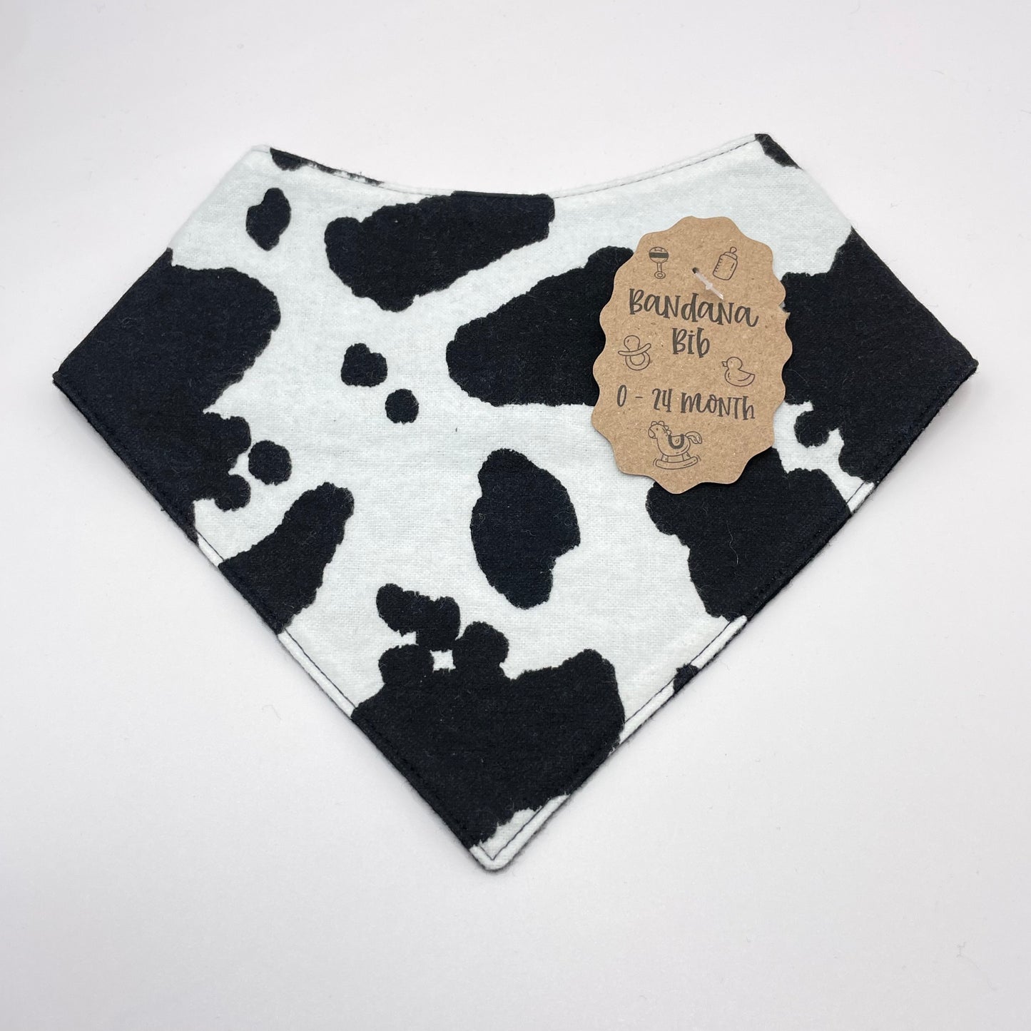 Cow Print Baby Bib