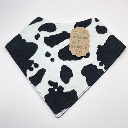 Cow Print Baby Bib