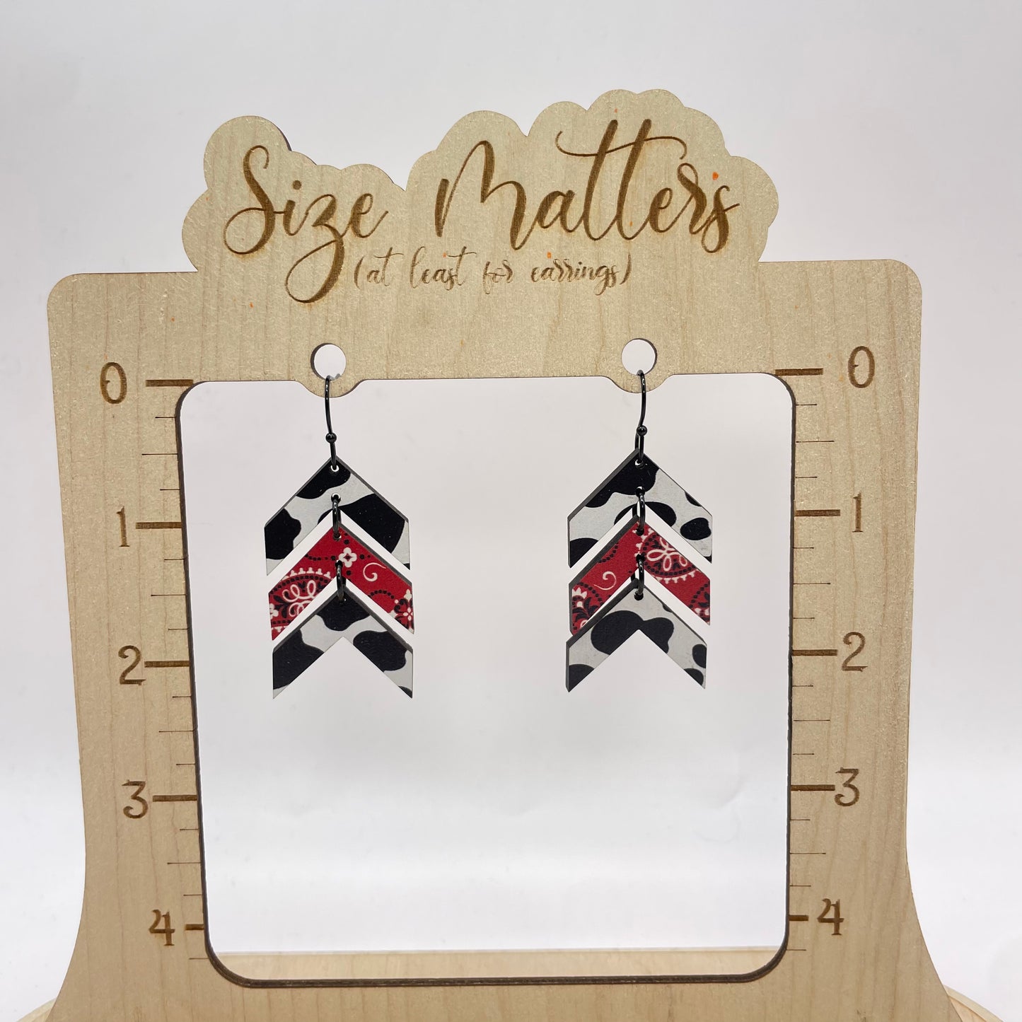 Cowboy Chevron Drop Dangle Earrings