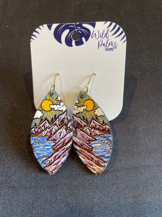 Mountain River Drop Dangle Earrings