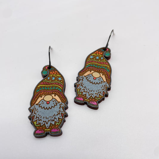 Fall Gnome Drop Dangle Earrings