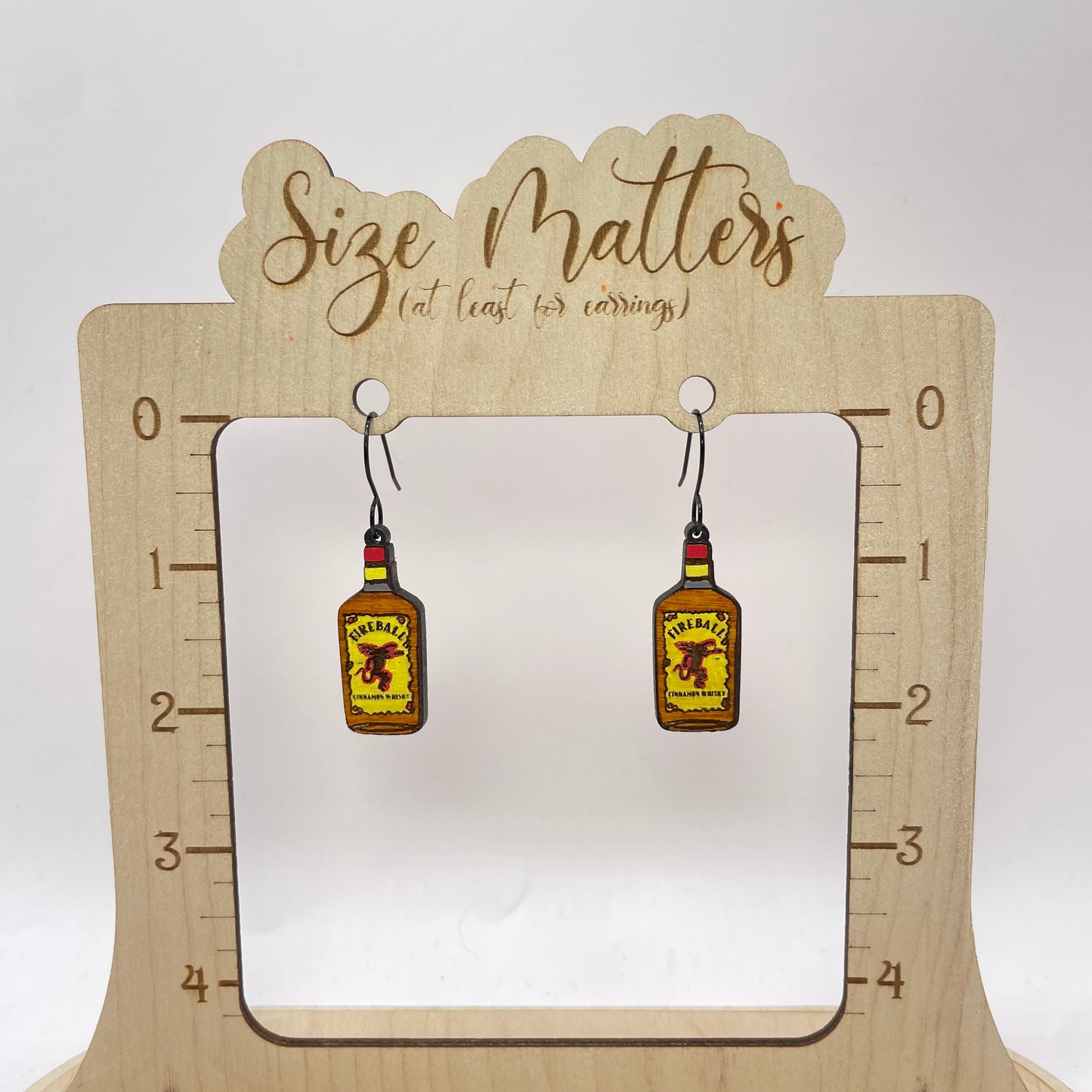 Fireball Bottle Dangle Earrings