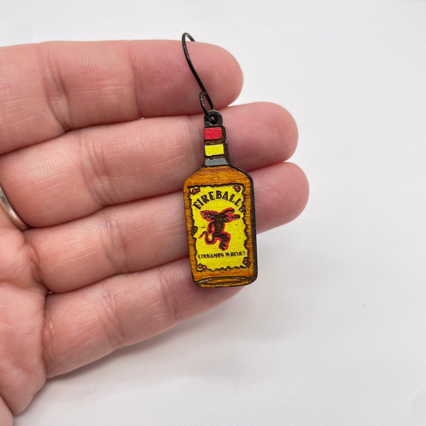 Fireball Bottle Dangle Earrings