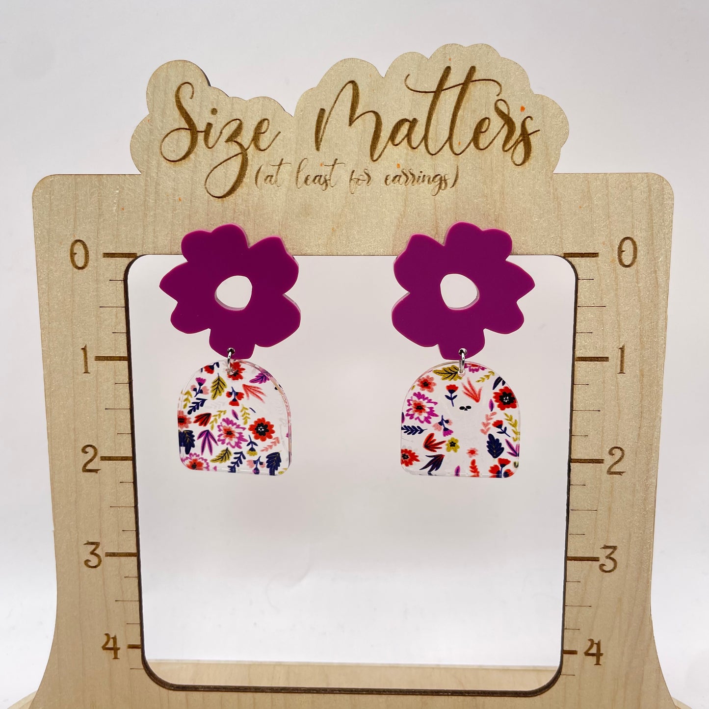 Flower Power Drop Dangle Earrings