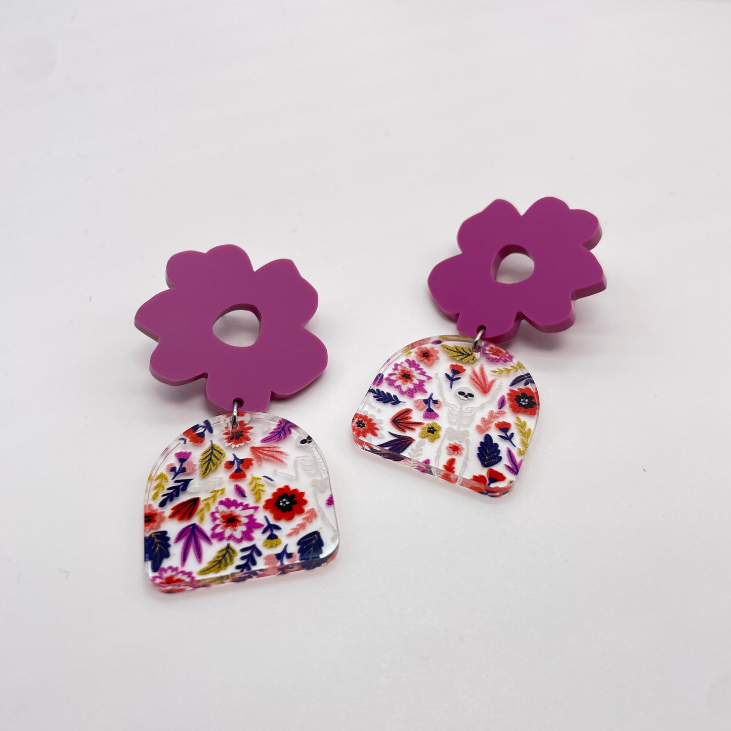 Flower Power Drop Dangle Earrings