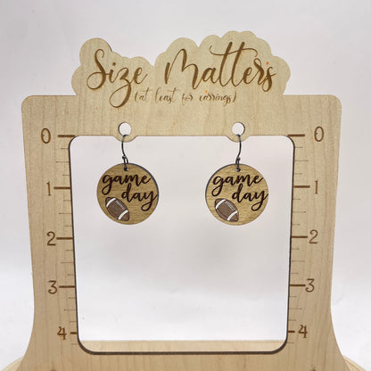 Football Game Day Drop Dangle Earrings