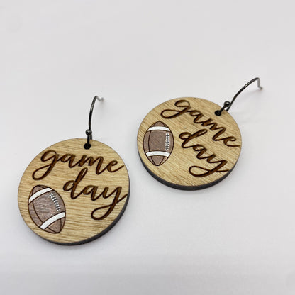 Football Game Day Drop Dangle Earrings