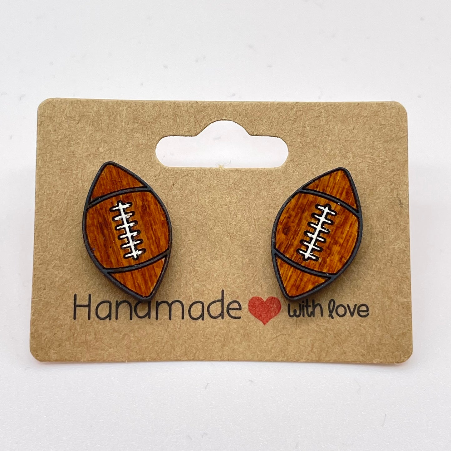 Football Stud Earrings