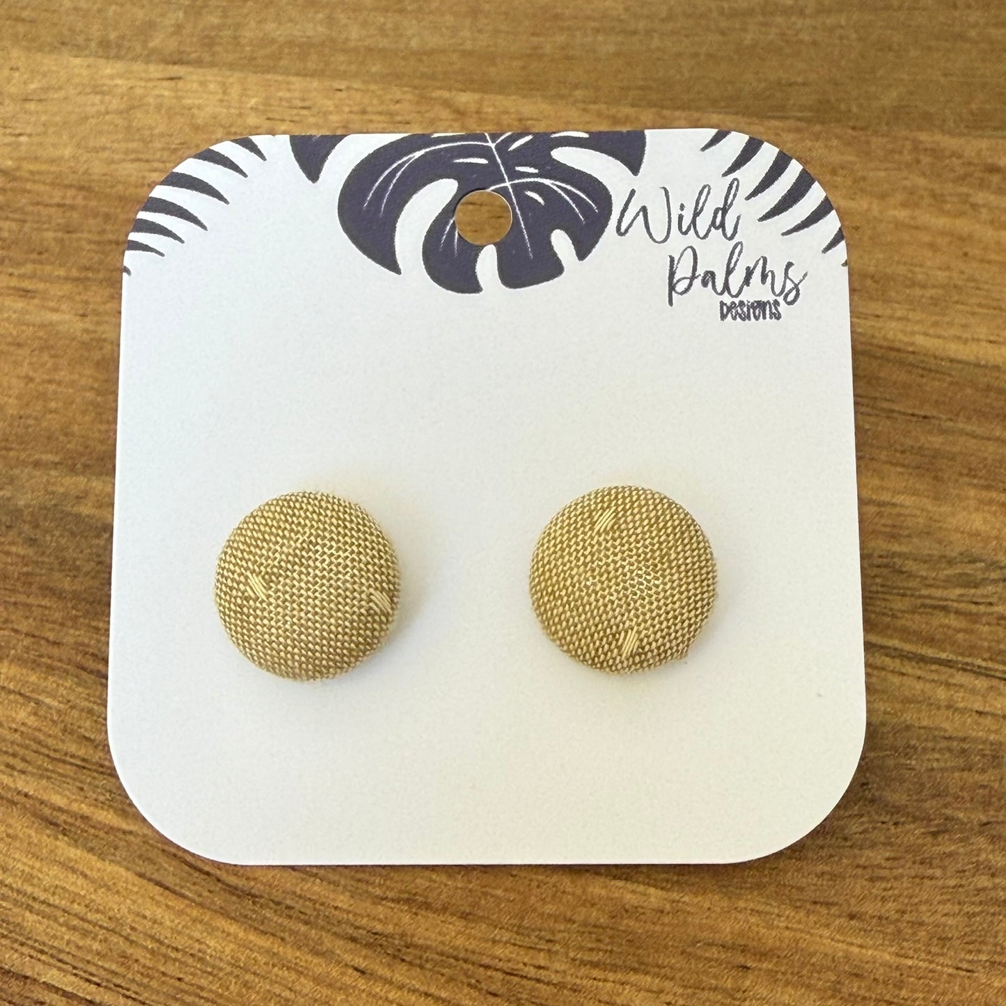 Fabric Stud Earrings
