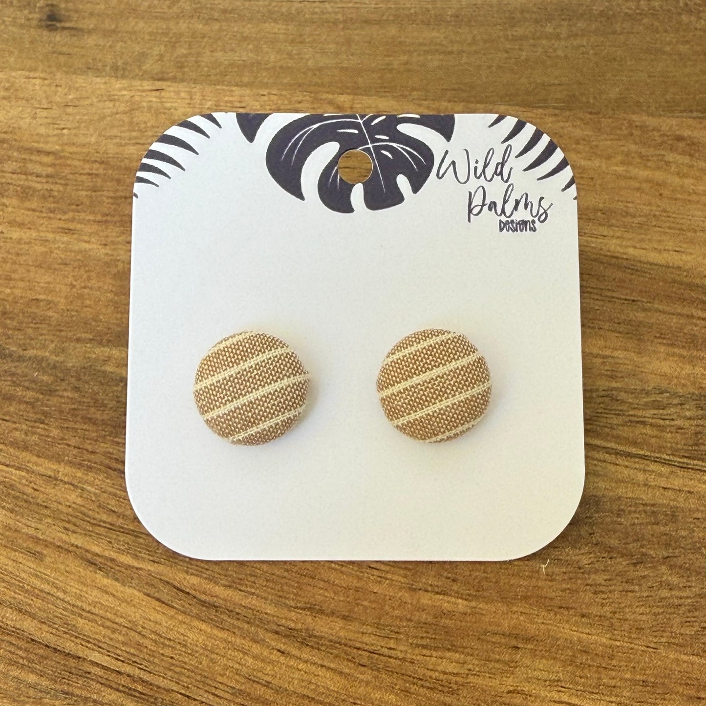 Fabric Stud Earrings