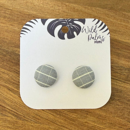 Fabric Stud Earrings