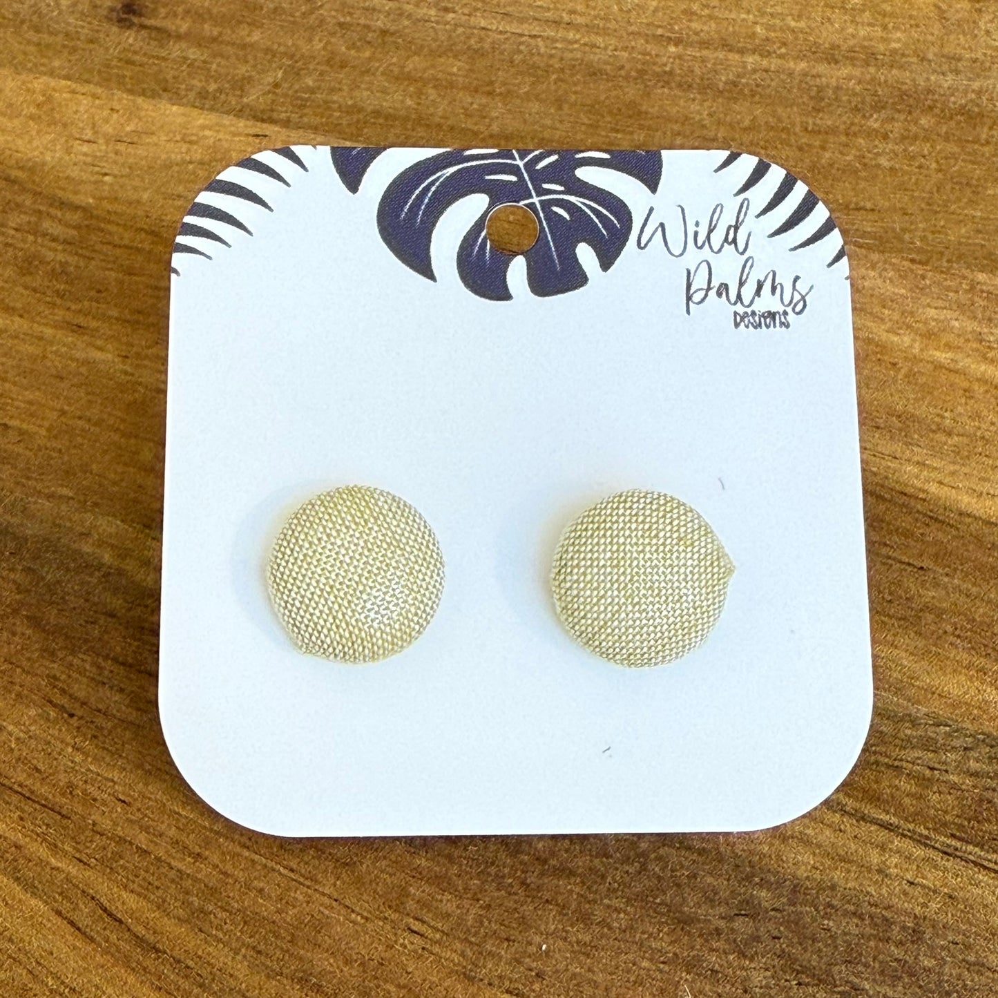 Fabric Stud Earrings