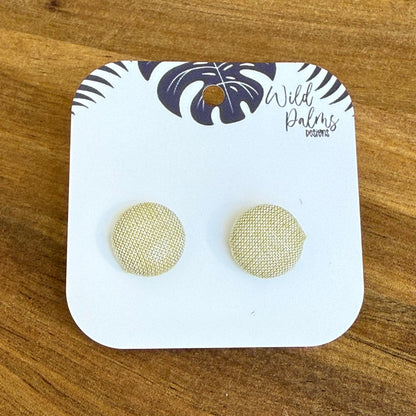Fabric Stud Earrings