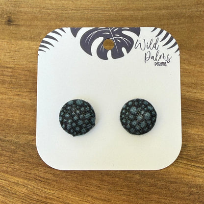 Fabric Stud Earrings