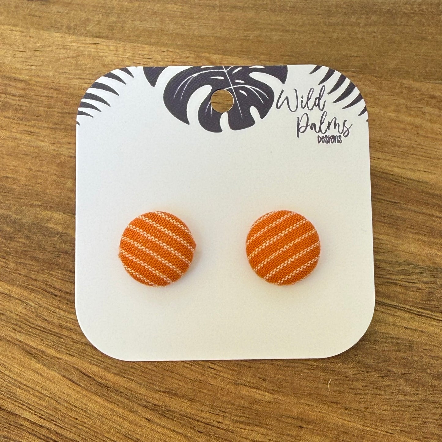 Fabric Stud Earrings