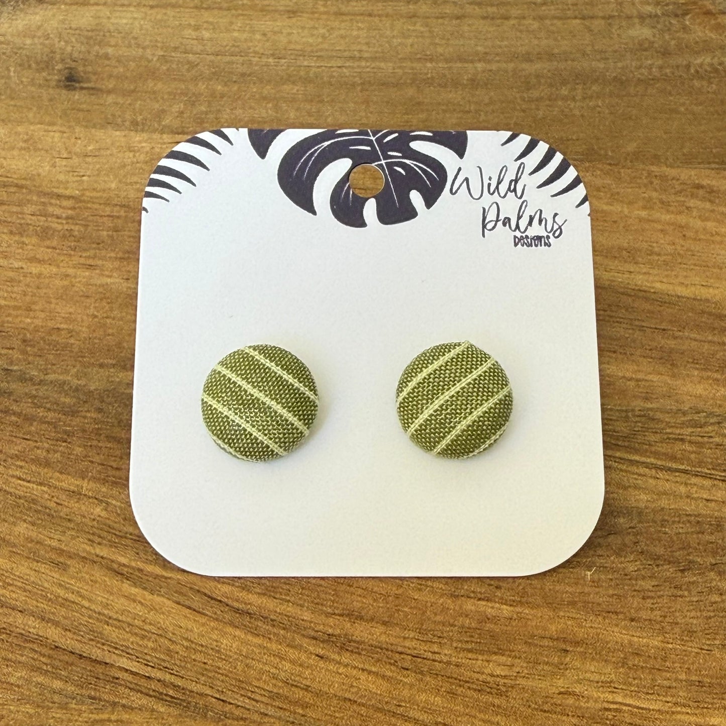 Fabric Stud Earrings