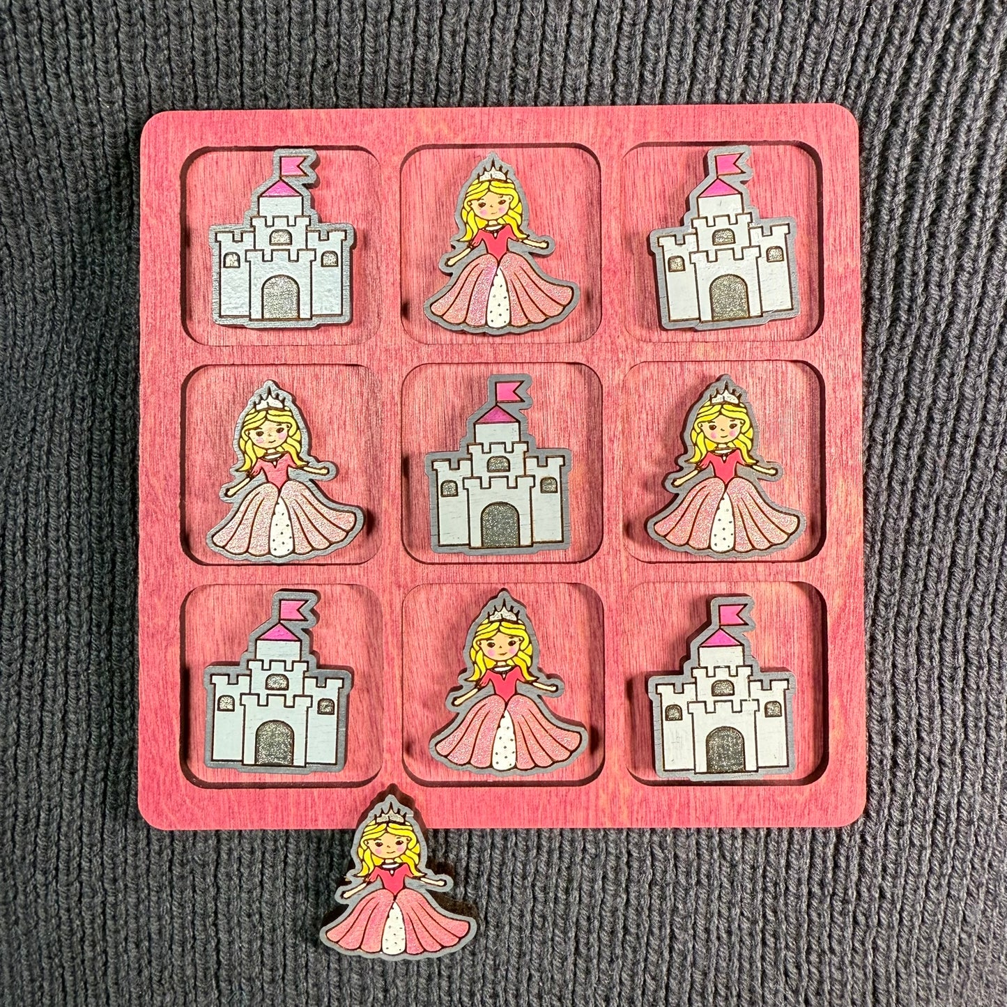 Princess & Castle Tic Tac Toe Game