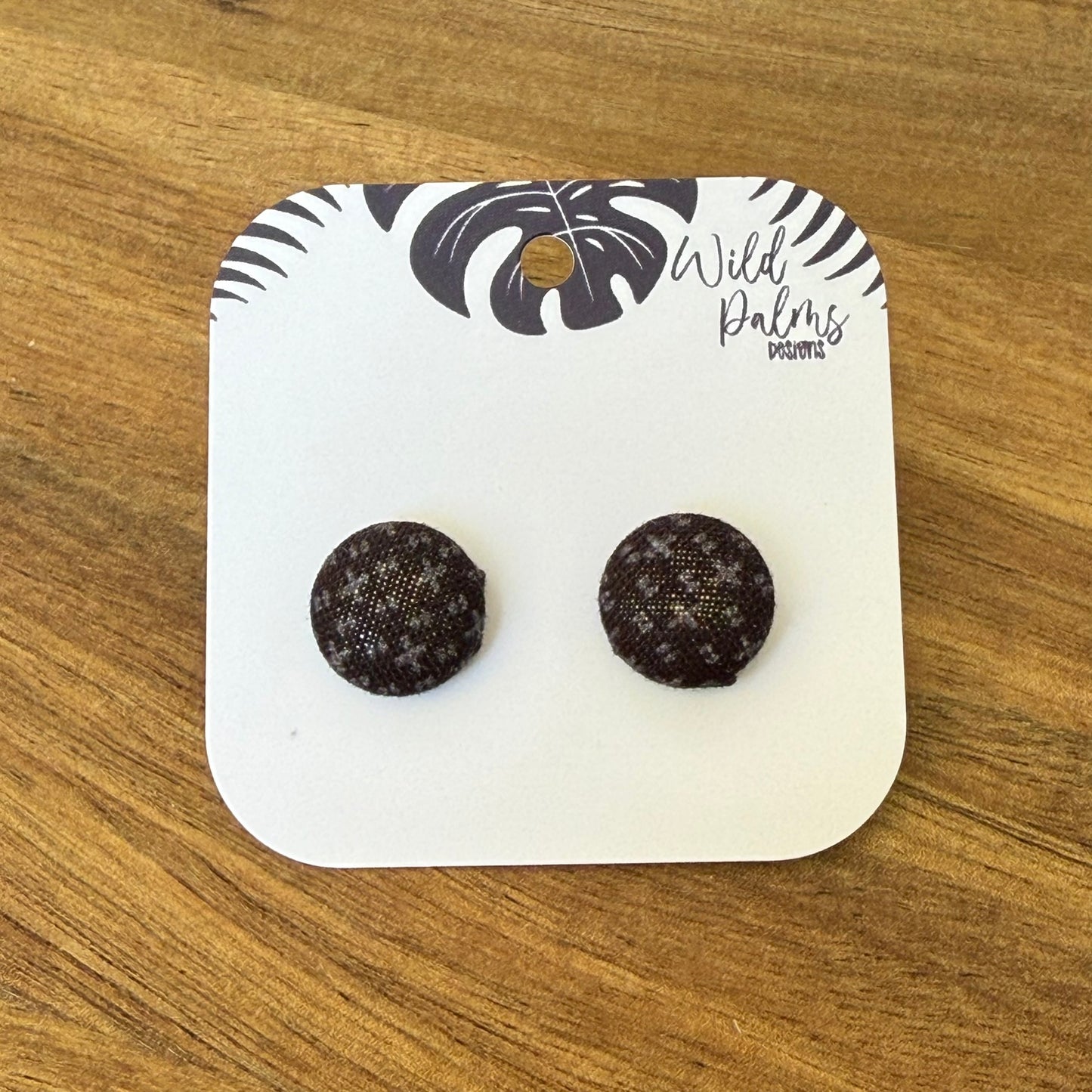 Fabric Stud Earrings