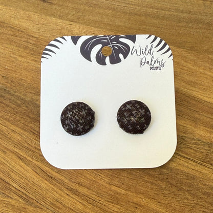 Fabric Stud Earrings