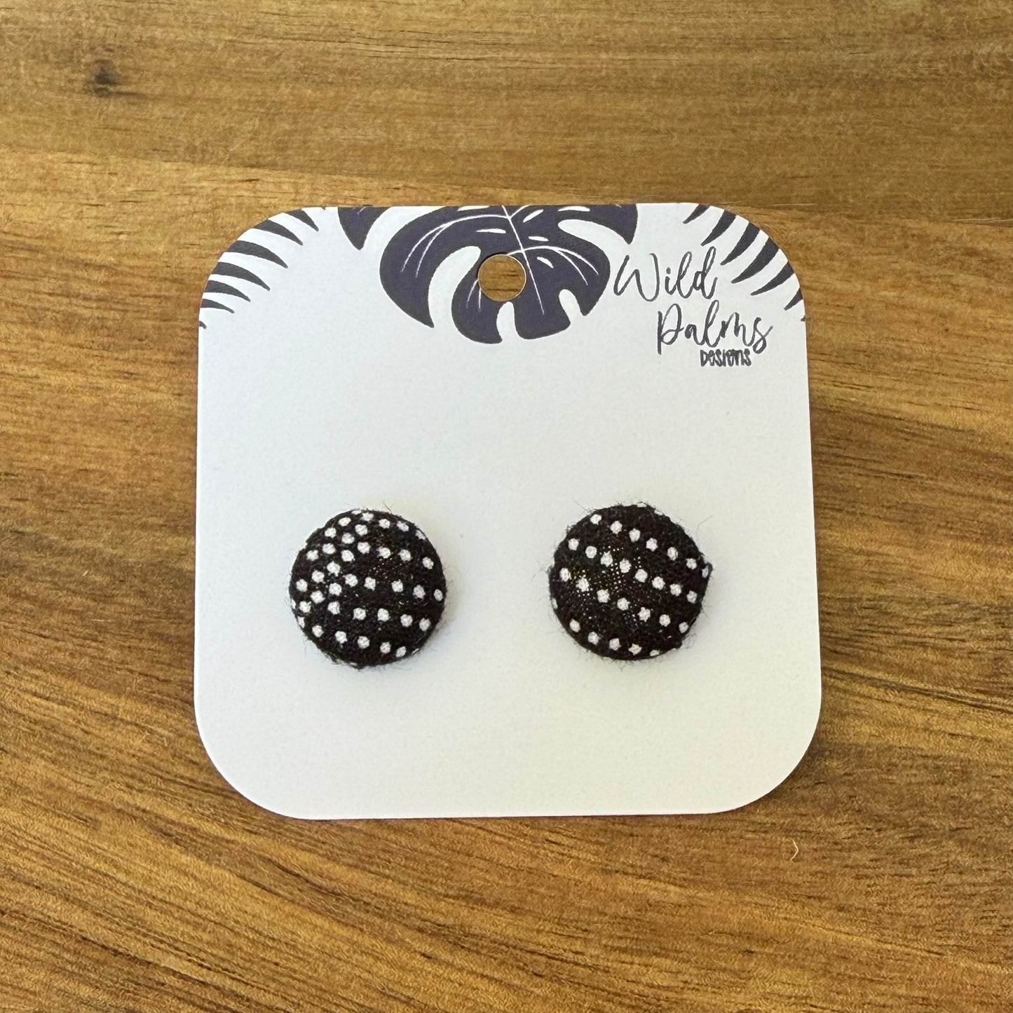 Fabric Stud Earrings