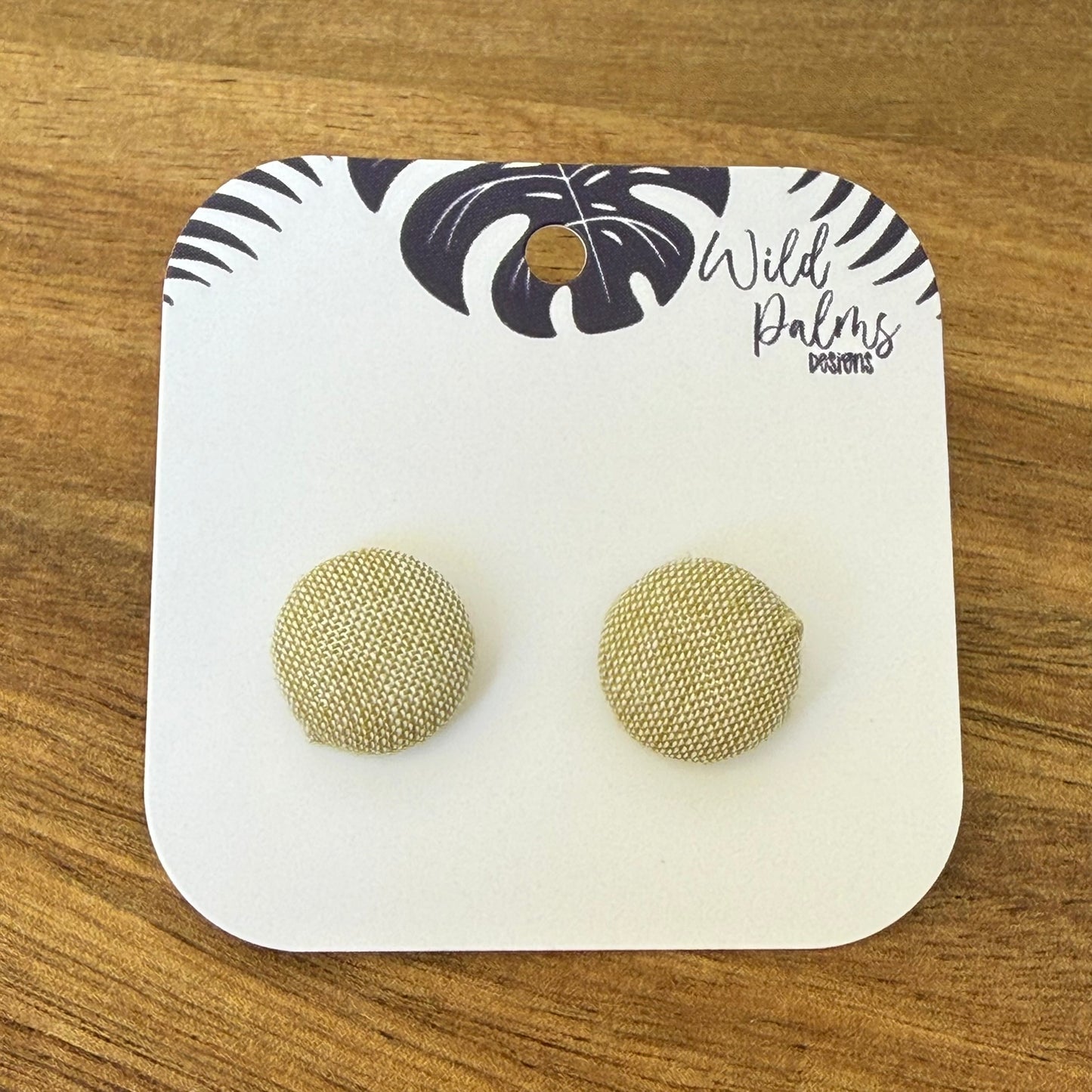 Fabric Stud Earrings