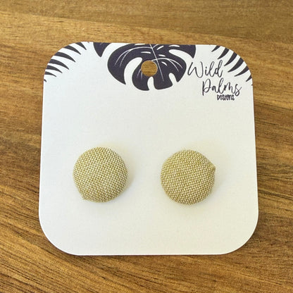 Fabric Stud Earrings