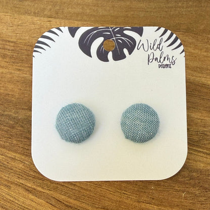 Fabric Stud Earrings