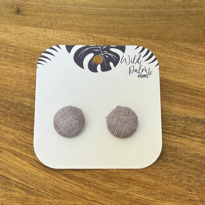 Fabric Stud Earrings