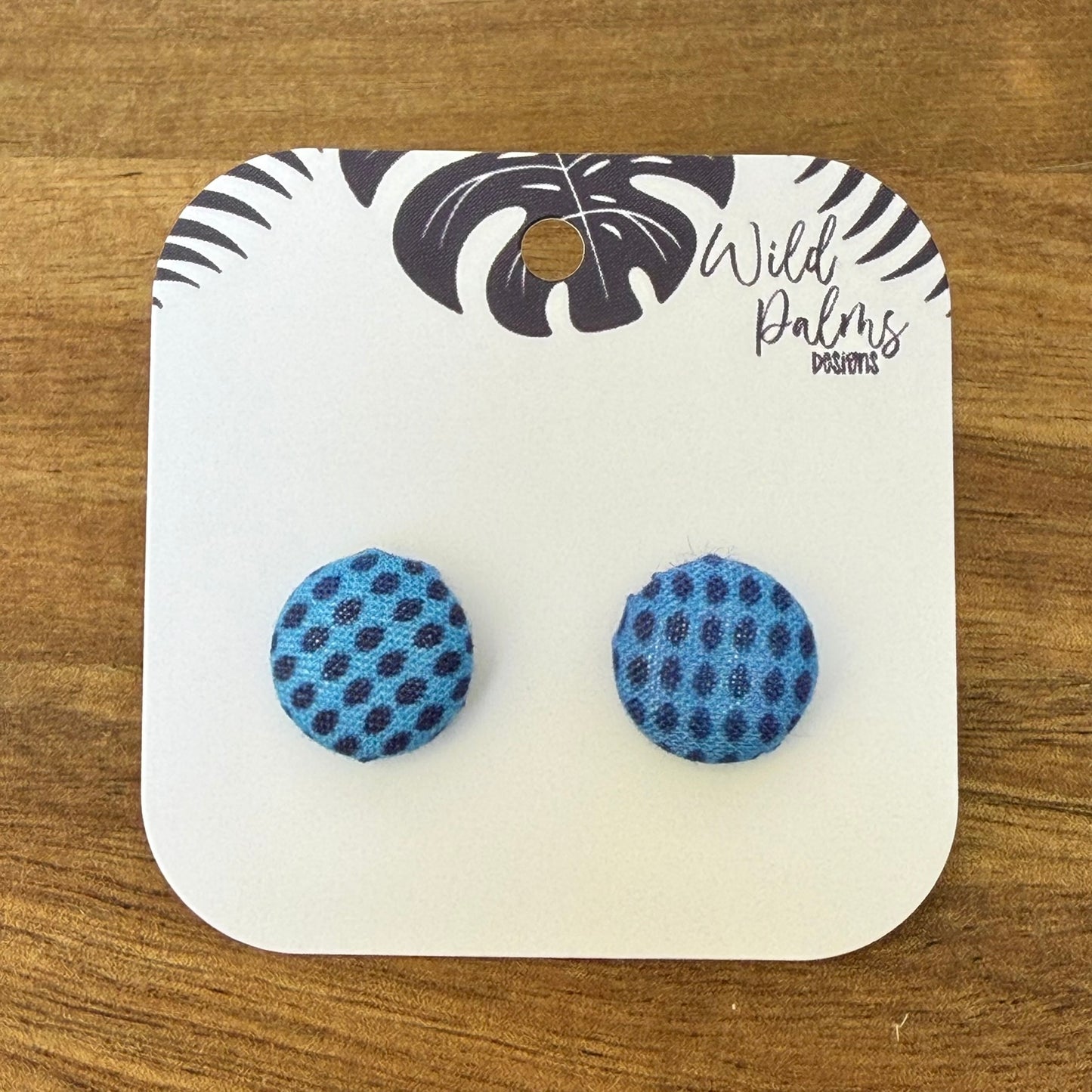 Fabric Stud Earrings
