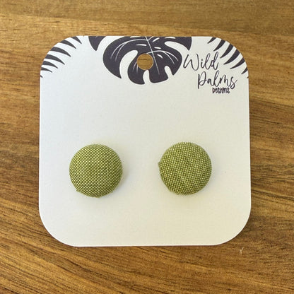 Fabric Stud Earrings