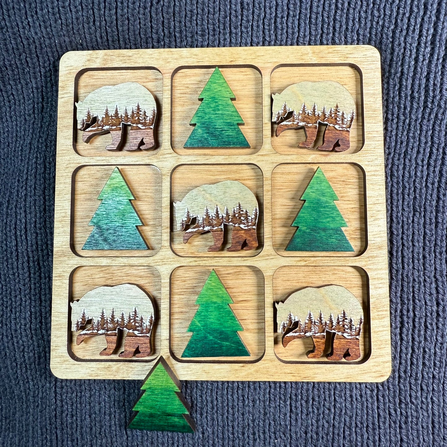 Tree & Bear Tic Tac Toe Game