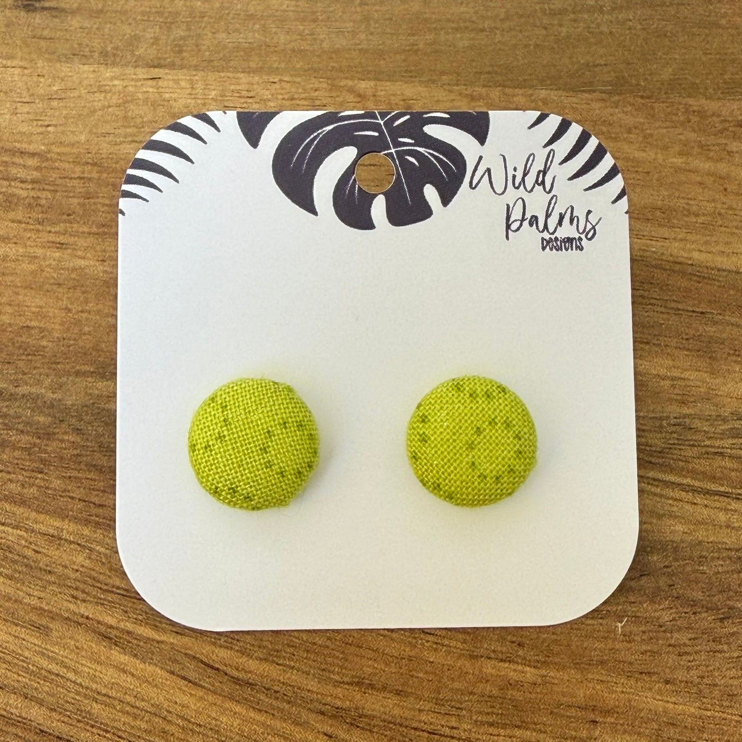 Fabric Stud Earrings