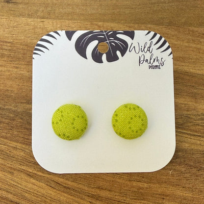 Fabric Stud Earrings
