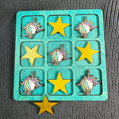 Stars and Unicorns Tic Tac Toe Game